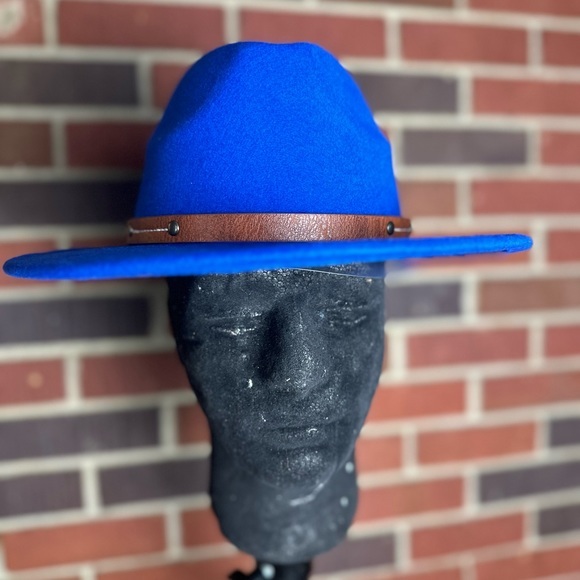 WIDE BRIM FEDORA HAT UNISEX *NEW* - Picture 1 of 4